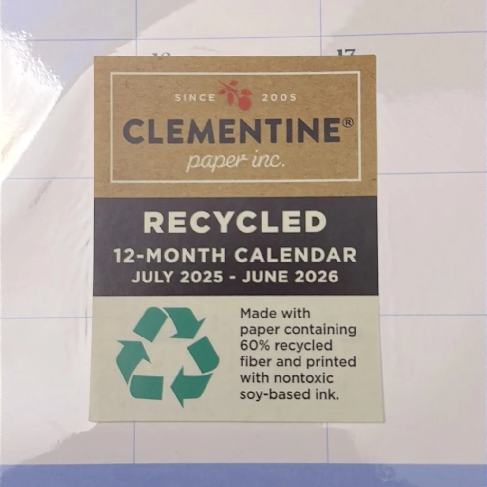 NWT Clementine 12-Month Wall Calendar